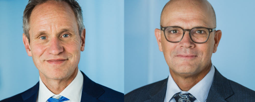 Från vänster: Johan Menckel och Peter Richardson. Bild: LKAB, Hans Berggren