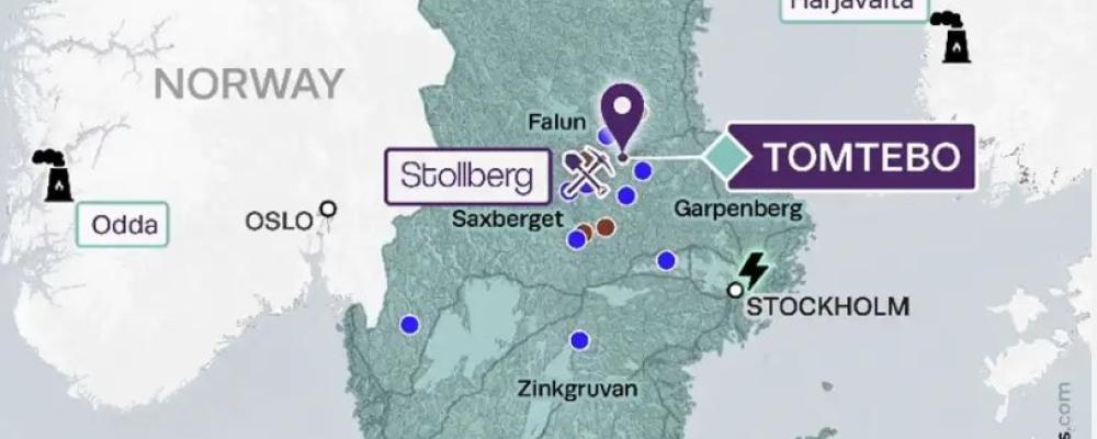 Karta från District Metals hemsida. Bild: District Metal