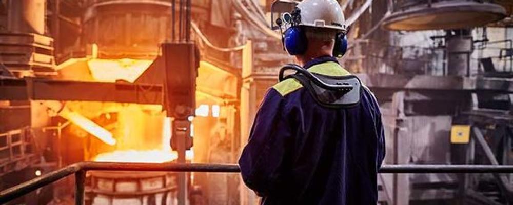 Inifrån stålverk Foto: Pia Nordlander