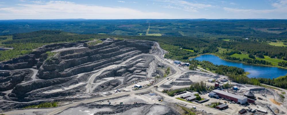 Björkdalsgruvan är en av norra Europas största guldgruvor. Foto: Veidekke