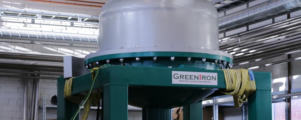 Testugn för Greenirons teknik i Sandviken. Foto: Greeniron