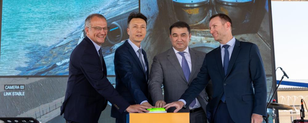 Invigningen av bearbetningsanläggningen i Kazakstan. Foto: Orano