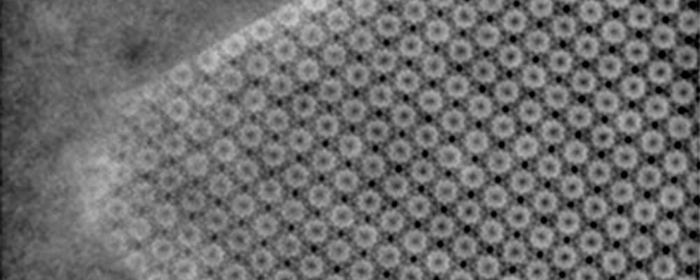 MOF bildar hålrum genom vilka andra molekyler kan cirkulera. Bild: Lingmei Liu et al./Wikimedia Commons