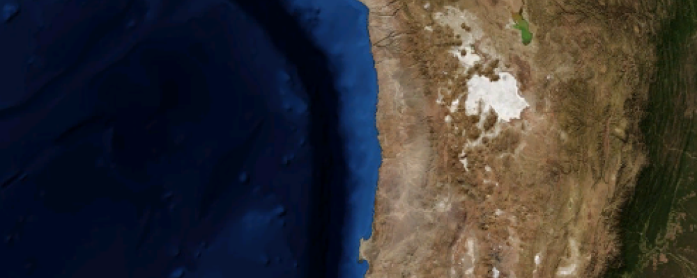 Fyndigheten ligger på gränsen mellan Argentina och Chile i Anderna. Foto: Nasa/Wikimedia Commons
