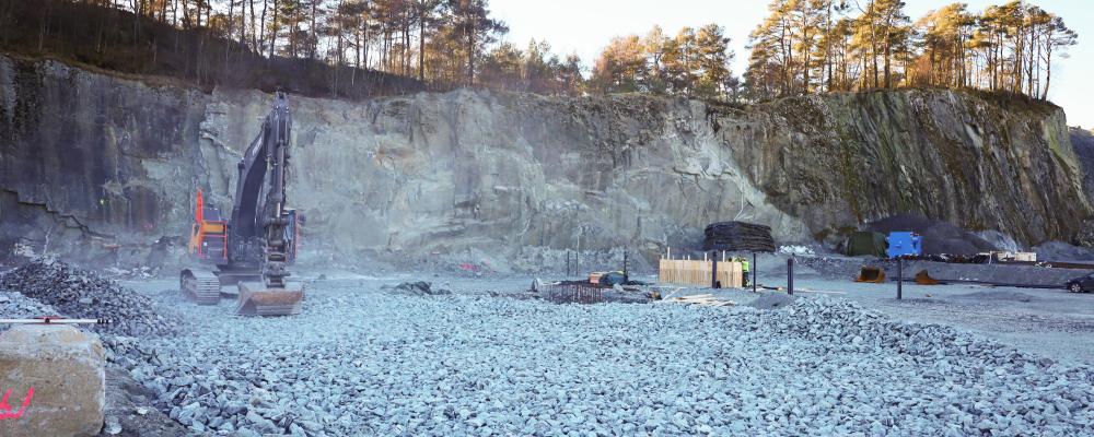 Den nya anläggningen för förorenad mark och bygg- och rivningsavfall har planerad driftsättning under fjärde kvartalet 2026.  Foto: Nordic Bulk