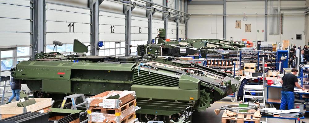 Rheinmetall fortsätter att investera tungt i kapacitetsutbyggnad inom bland annat krutproduktion, ammunition och drönarsystem. Foto: Rheinmetall