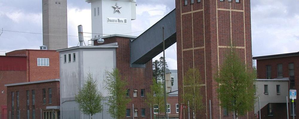 Boliden Zinkgruvan i Askersunds kommun bryter och anrikar zink, bly och kopparmalm och är Sveriges sydligaste underjordsgruva. Foto: Riggwelter/Wikimedia Commons