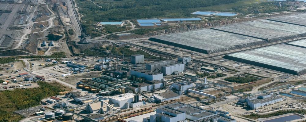 Terrafames industriområde i Sotkamo. Foto: Terrafame