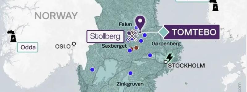 Karta från District Metals hemsida. Bild: District Metal