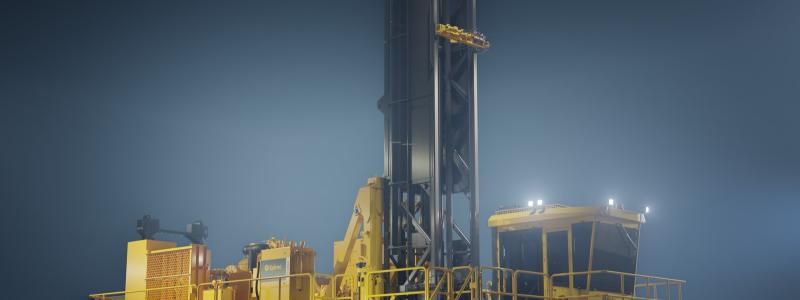 Epirocs spränghålsborrigg Pit Viper 275 E. Foto: Epiroc