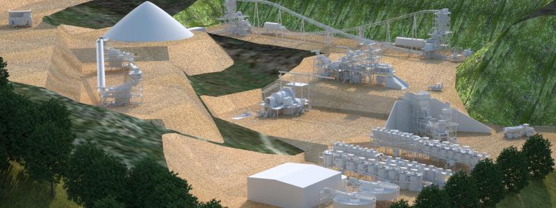 Visualisering av den framtida anläggningen. Ill: ABB