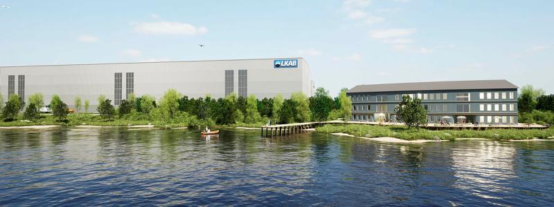 Konceptskiss av LKAB:s industripark för kritiska metaller. Bild: LKAB