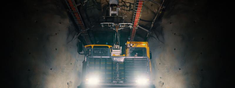 Avsiktsförklaringen bygger på införandet av världens första batterielektriska underjordiska trolleytrucksystem vid Bolidens gruva i Kristineberg. Foto: Boliden/Tomas Westermark