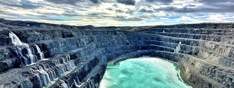 Salmijärvi dagbrott i Bolidens Aitikgruva. Foto: KSB