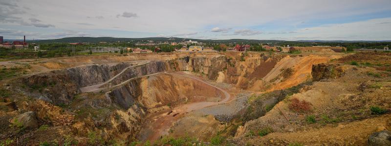 Falu koppargruva. AIE arrangeras av Jernkontoret i samarbete med bland andra Falu gruva. Foto: Arild Vågen/Wikimedia Commons