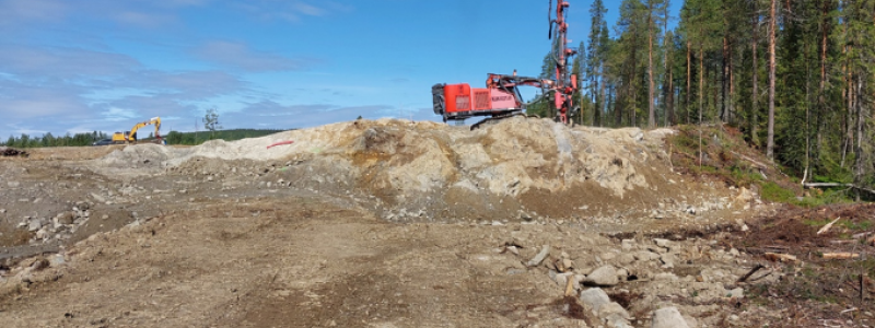 Fäbodtjärn utanför Vindelgransele i Västerbotten. Foto: Botnia Exploration
