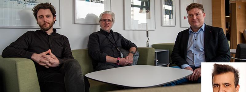 Martin Magnusson, Mattias Bäckström, Magnus Löfstrand och Todor Stoyanov (infälld bild) har beviljats finansiering från Vinnova för  fyra forskningsprojekt kopplade till gruvindustrin. Foto: Örebro universitet
