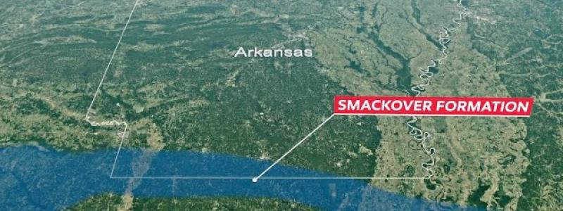 Arkansas kan sitta på så mycket som nitton miljoner ton litium, enligt en ny studie från USA:s geologiska undersökning. Federala och statliga forskare använde vattentester och maskininlärning för att uppskatta storleken på ett omfattande underjordiskt saltvattensreservoar i den sydvästra delen av delstaten.  Bild: Exxon Mobile