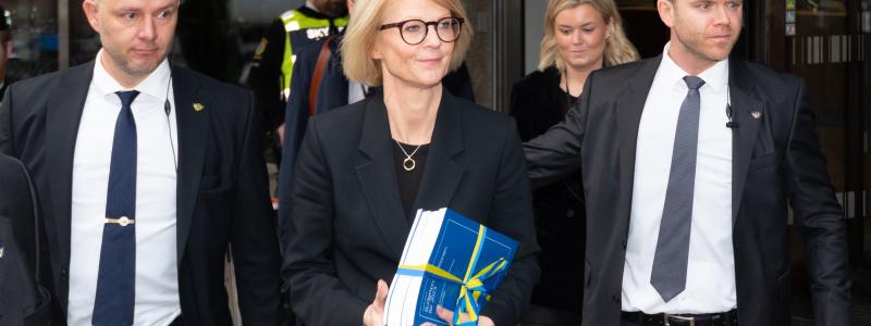 Finansminister Elisabeth Svantesson har presenterat regeringens budgetproposition för 2025. Bild från 2022. Foto: Frankie Fouganthin/Wikimedia Commons