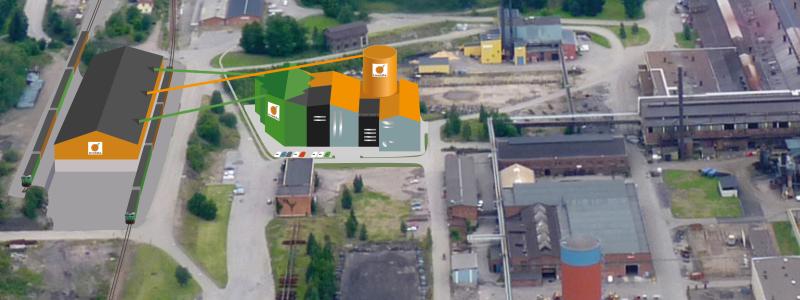 Så här skulle anläggningen i Hofors se ut. Ill: FerroSilva