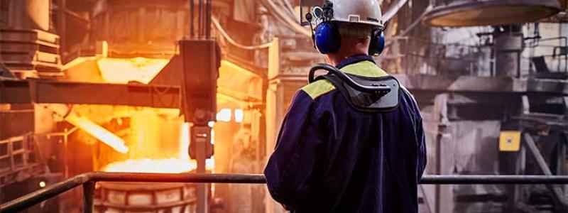 Svenskt stålverk. Foto: Pia Nordlander