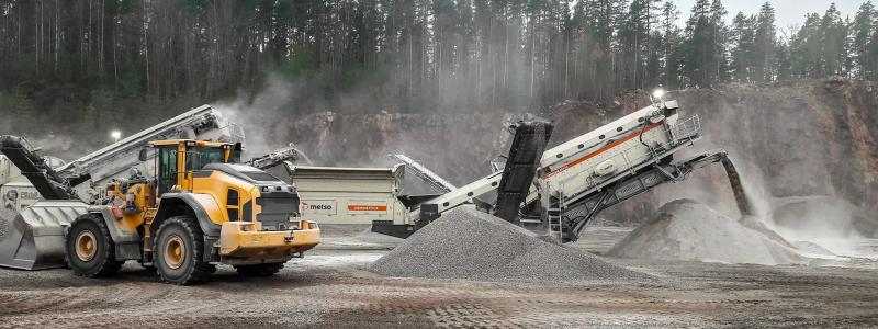 Kross- och processutrustning är kärnan i Metsos affärer, men bolaget satsar allt mer på digital styrning och dataanalys. Foto: Metso Oyj