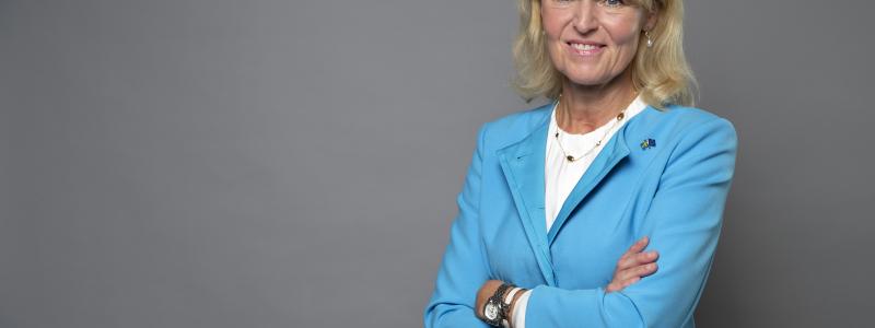 Utrikeshandelsminister Anna Hallberg. Foto: Kristian Pohl/Regeringskansliet