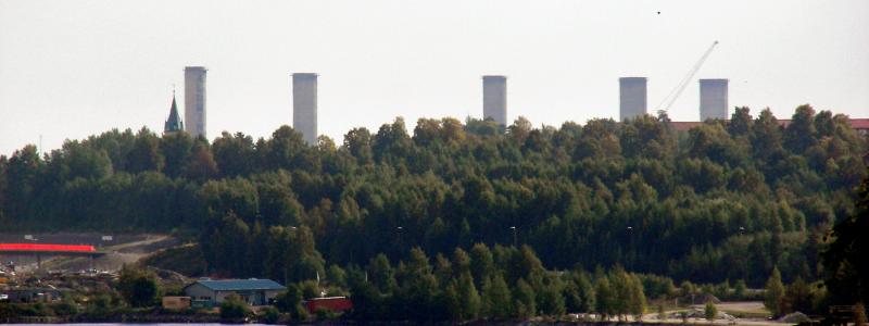 Kubal sett från Tivoliparken i Sundsvall. Foto: Henrik Sendelbach/Wikimedia Commons