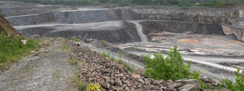 Kalkstensbrottet i Våmb. Foto: Magnus Johansson/SGU