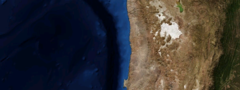 Fyndigheten ligger på gränsen mellan Argentina och Chile i Anderna. Foto: Nasa/Wikimedia Commons