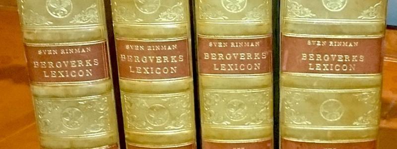 Sven Rinmans Bergwerks-lexicon publicerades 1789 med stöd av Jernkontoret. Bild: Jernkontoret