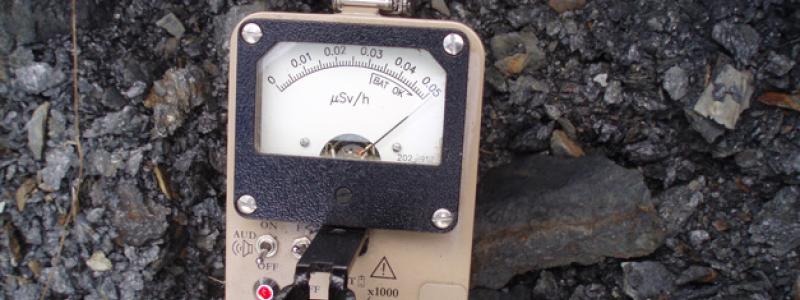 En scintillometer som används för att mäta halterna av olika ämnen, som uran, i mineraliseringar. Foto: Berndt Petterson