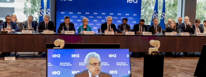 Fatih Birol,  IEA:s verkställande sekreterare, tar till orda. Foto: IEA
