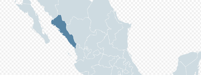 Sinaloa i Mexiko. Karta: Wikimedia Commons