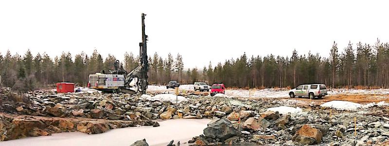 Suhangos gruvprojekt, beläget i Ranua, Lappland, planeras på avrinningsområdena för floderna Kemijoki och Simojoki. Foto: Gruvbolaget Suhanko Arctic Platinum
