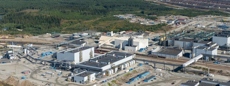 Terrafames batterikemialieanläggning i Finland. Foto: Terrafame