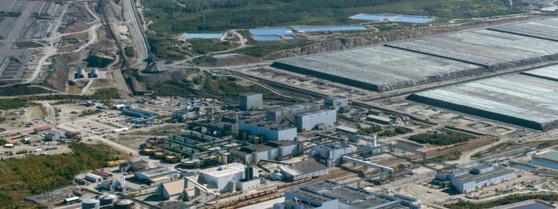 Terrafames industriområde i Sotkamo. Foto: Terrafame