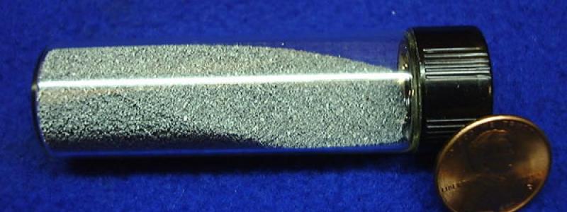 Volfram har den högsta smältpunkten av alla metaller – 3 422 °C – vilket gör det svårt att ersätta metallen. Bild: Wikimedia Commons