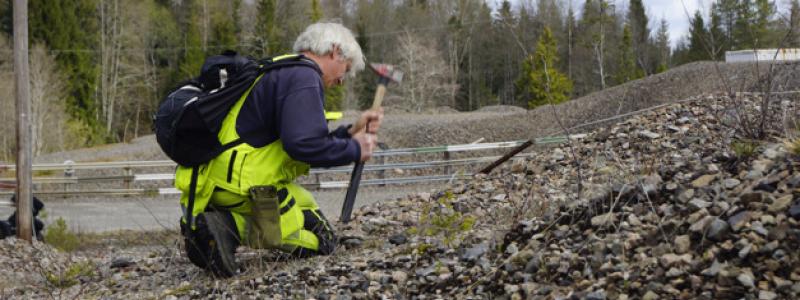 SGU i arbete vid varphög. Foto: Fredrik Karlsson/SGU
