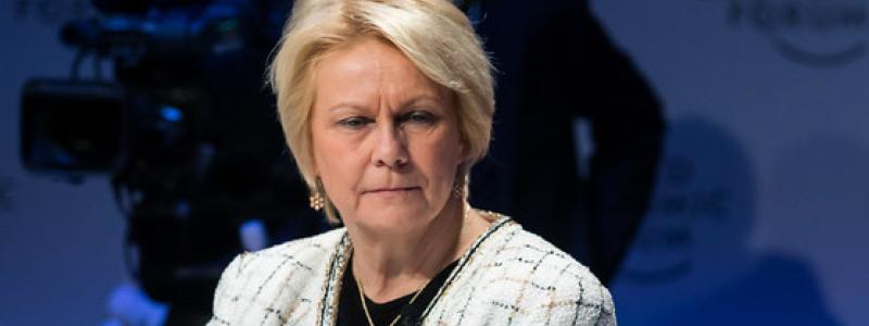 Vicki Hollub (född 1960) är en amerikansk affärskvinna och mineralingenjör. Hon har varit VD och koncernchef för Occidental Petroleum sedan april 2016, då hon blev den första kvinnan som ledde ett stort amerikanskt oljebolag. Foto: Flickr...Credit: World Economic Forum / Ciaran McCrickard