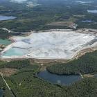 Flygbild över gruvan i Garpenberg. Foto: Boliden