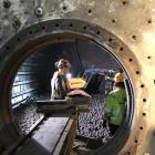 Arbete i kulkvarn i Sydvaranger-gruvan. Foto: Grangex