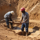 Hantverksmässig utvinning. Bild: AI-genererad bild. Inte ett fotografi. Copyright © Conventus – AI-genererat innehåll. Inget av materialet får reproduceras eller användas i andra sammanhang utan skriftligt tillstånd.