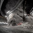 Tunneln till den underjordiska vätgaslagringsanläggningen i Luleå. Foto: Hybrit.