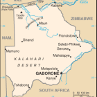 Botswana i södra Afrika. Bild: Wikimedia Commons