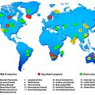 Karta över världens kända reserver av sällsynta jordartsmetaller baserad på data från U.S. Geological Survey.