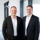 Werner Ponikwar, VD för Thyssenkrupp Nucera (left) and Stefan Hahn, CFO för samma företag. Thyssenkrupp Nucera tillverkar alkaliska vattenelektrolysörer – en teknik som är beprövad men som konkurrerar med andra lösningar som PEM och SOEC. Photo: Thyssenkrupp Nucera