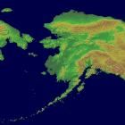 Topografisk karta av Alaska. Foto: Wikimedia Commons