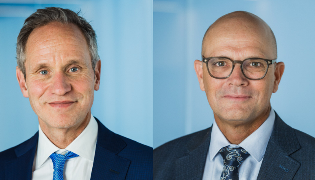 Från vänster: Johan Menckel och Peter Richardson. Bild: LKAB, Hans Berggren