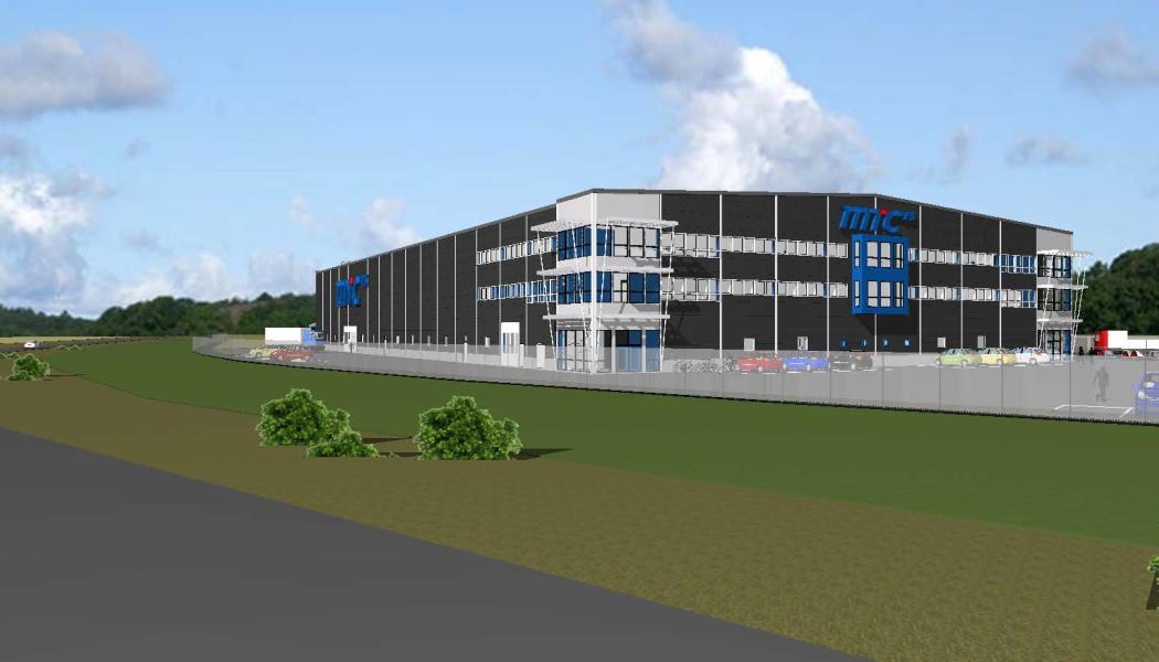 MTC Powder Solutions uppför ny produktionsanläggning i Hallstahammar. Illustration: Rithuset Arkitektkontor i Västerås.